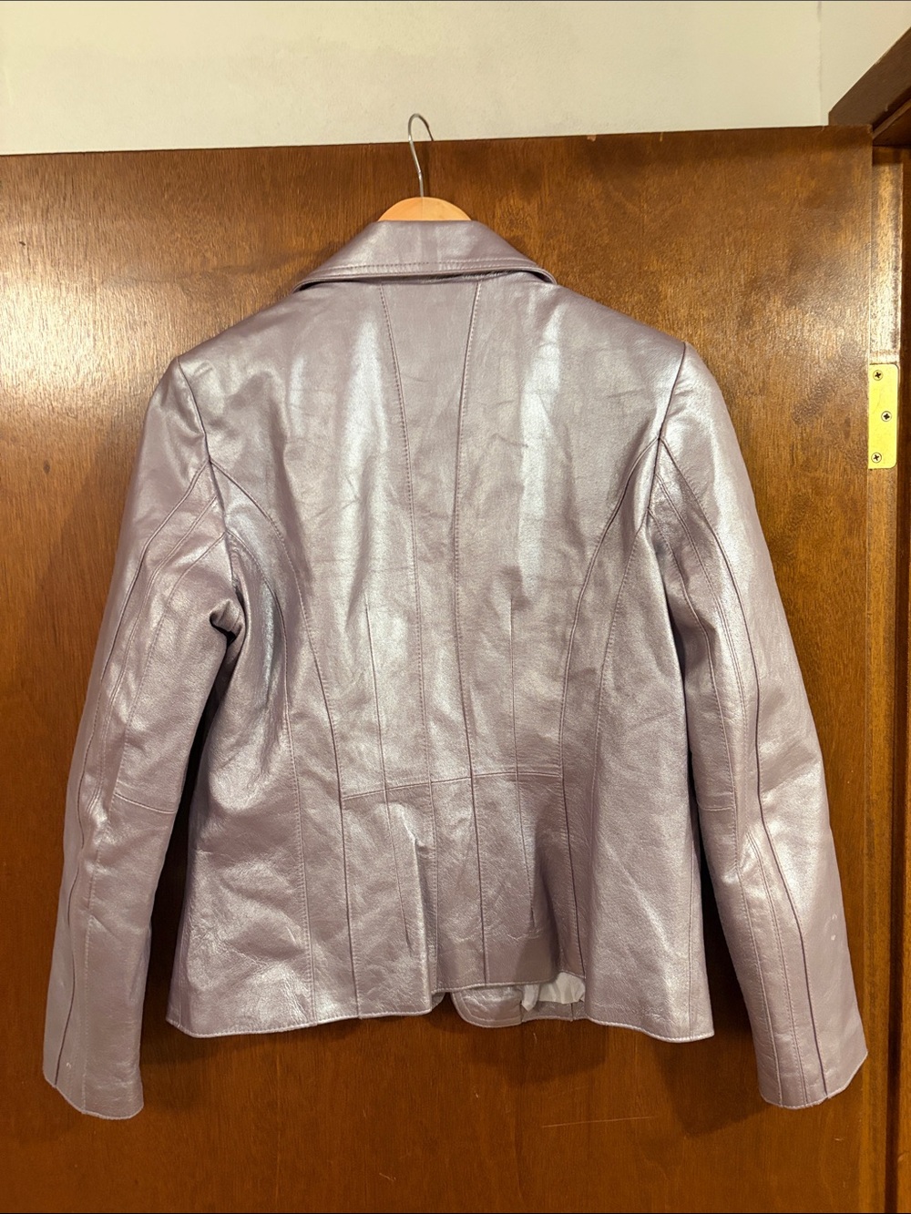 Worthing Metallic Genuine Leather Blazer - Picture 7 of 12